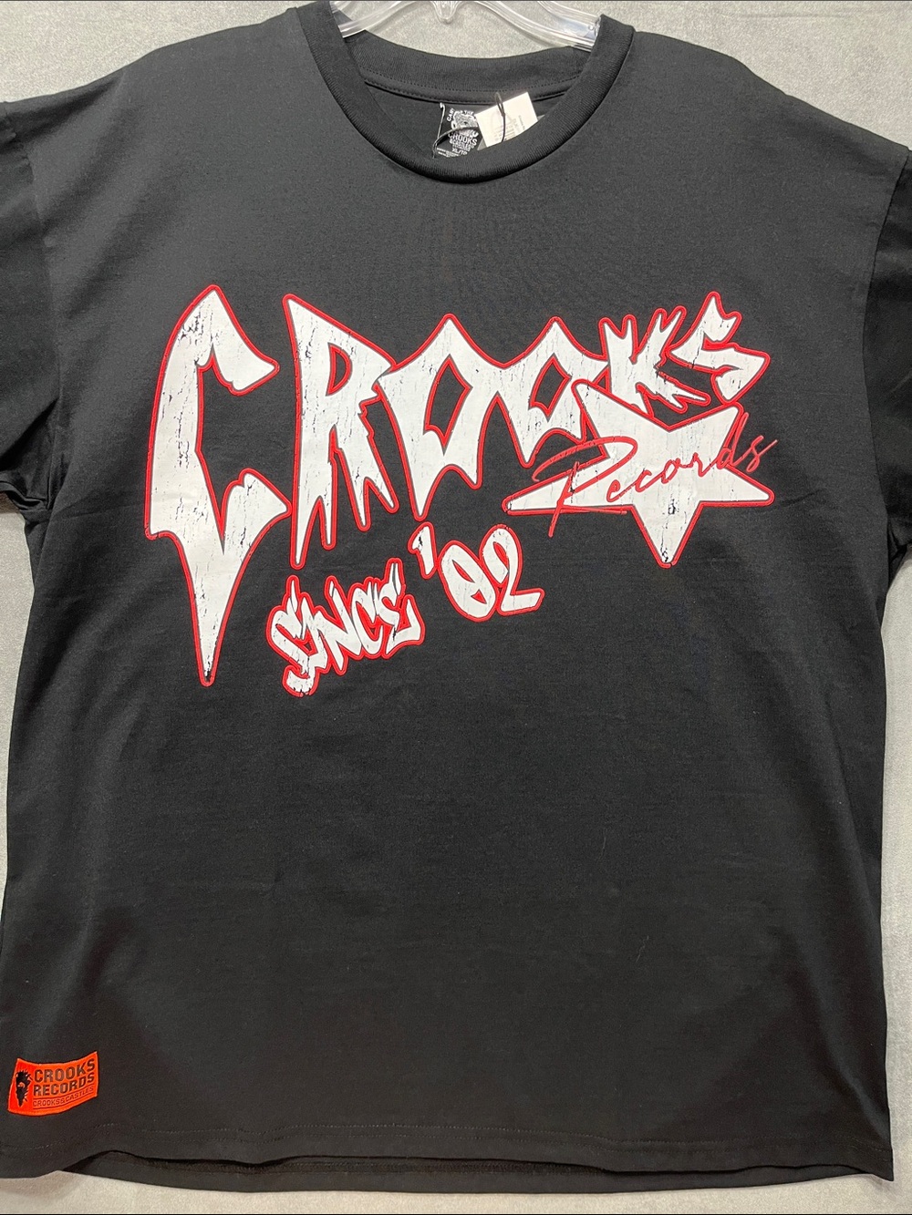 Crooks & Castles Crooks Records Graphic Tee Black XL NWT Heavyweight